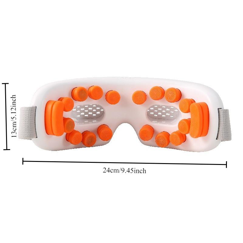 EMS Elektrischer Augenmassagegerät mit Wärme Mehrfach-Modus Vibration Tragbar Wiederaufladbar für Zuhause Reise Bürogebrauch Männer Frauen Linderung