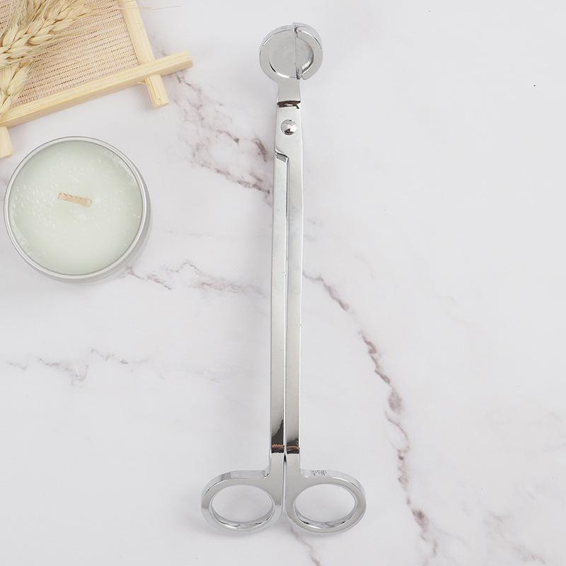 Stainless Steel Candle Wick Scissors Round Head Candle Core Trimmer DIY Candle Cutter Handmade Candle Making Tools