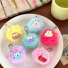 Cute Sausage Mouth Furry Balls Keychain Pendant Soft Plush Balls Bag Charm Backpack Ornament Fashionable Accessory Gift