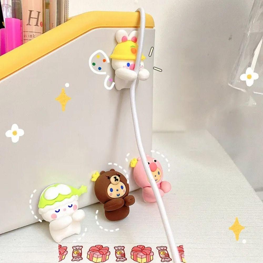 Cable Clips Animals Cable Holder Sticky Hooks Data Line Wire Hooks Cartoon Cable Organizer  Wall