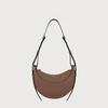 Small Niche Design, High-end Texture Crossbody Crescent Bag, Women's Genuine Leather Armpit Saddle Bag