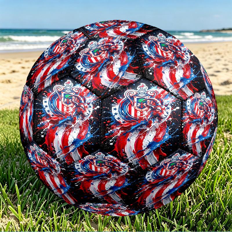 Club Deportivo Guadalajara Print Size 5 Soccer Ball, PU Wear Resistant Football for Match Training and Daily Practice, Birthday Gift for Soccer Fans