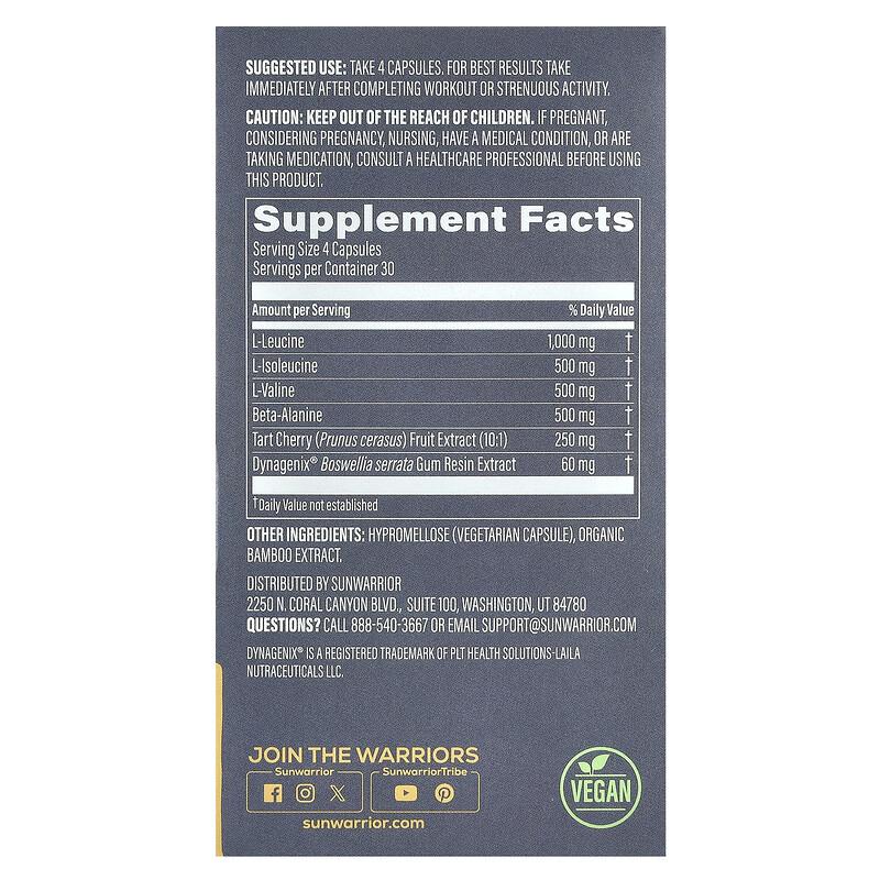 Post-Workout, Power & Recovery, 120 Vegan Capsules