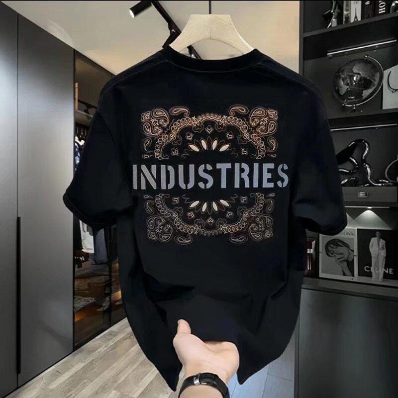 Paar Sommer Kleidung2024Neue KurzarmTT-shirt Männliche und Weibliche Trendy Marke High Street Lose Mode Halb SleeveTT hemd