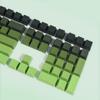 Set di Tasti PBT da 133 Tasti Profilo OEM Tasti Gradiente Verde Set di Sostituzione per Accessori Tastiera Meccanica da Gaming