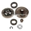 MS360 Clutch and Driven Sprocket with Needle Cage and Retaining Circlip