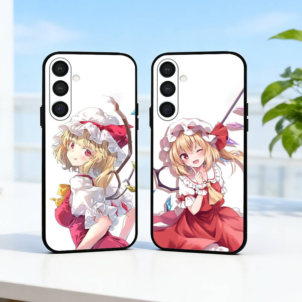 Epc TouHou Project Flandre Scarlet Phone Case For Samsung A73,A21s,A22,A31,A32,A52,A53,A71,A80,Soft Black Shell