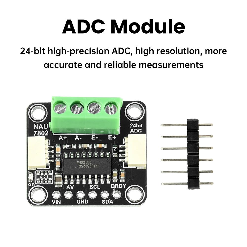 NAU7802 24-Bit ADC Module High-Precision Data Conversion STEMMA QT/Qwiic 2 Channel Differential Input PGA Pressure Sensor Module
