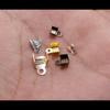 100/300pcs Small Cord End Tip Fold Over Three-wire Fastener Clasp Crimp Bead Cord Buckle Connector for Jewelry Making Supplies