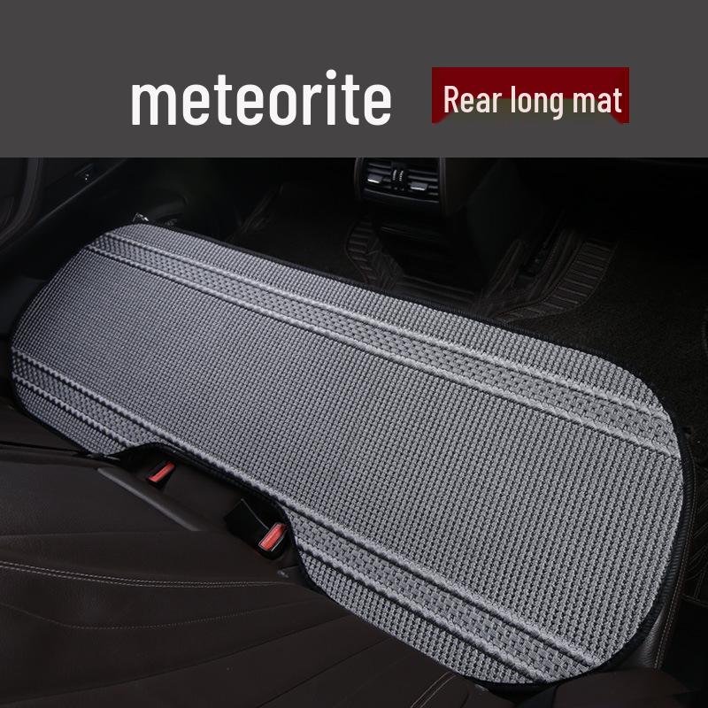Breathable Ice Silk Car Seat Cushion - Universal, Non-Slip, Cute Solid Color, Suitable for All Seasons