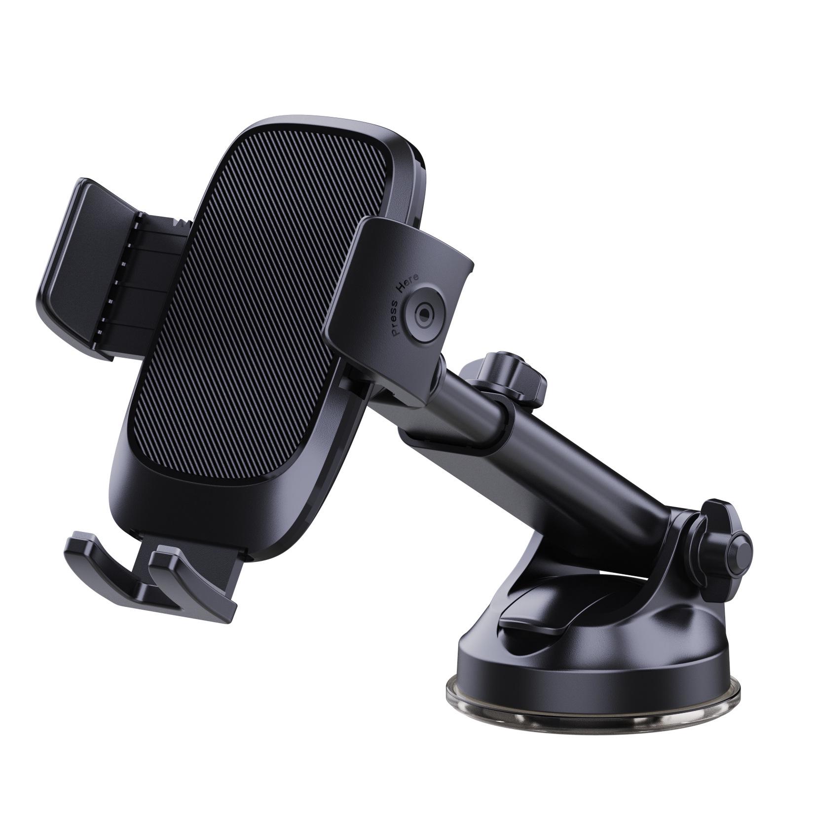 Dashboard Anti-Shake 360° Rotating Car Phone Holder with Adhesive Mount