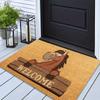 VIKAMA Whimsical Cartoon Horse-Themed Doormat Noise-Reducing, Non-Slip Entrance Mat Hallway Rug, Bedside Carpet Home Decor