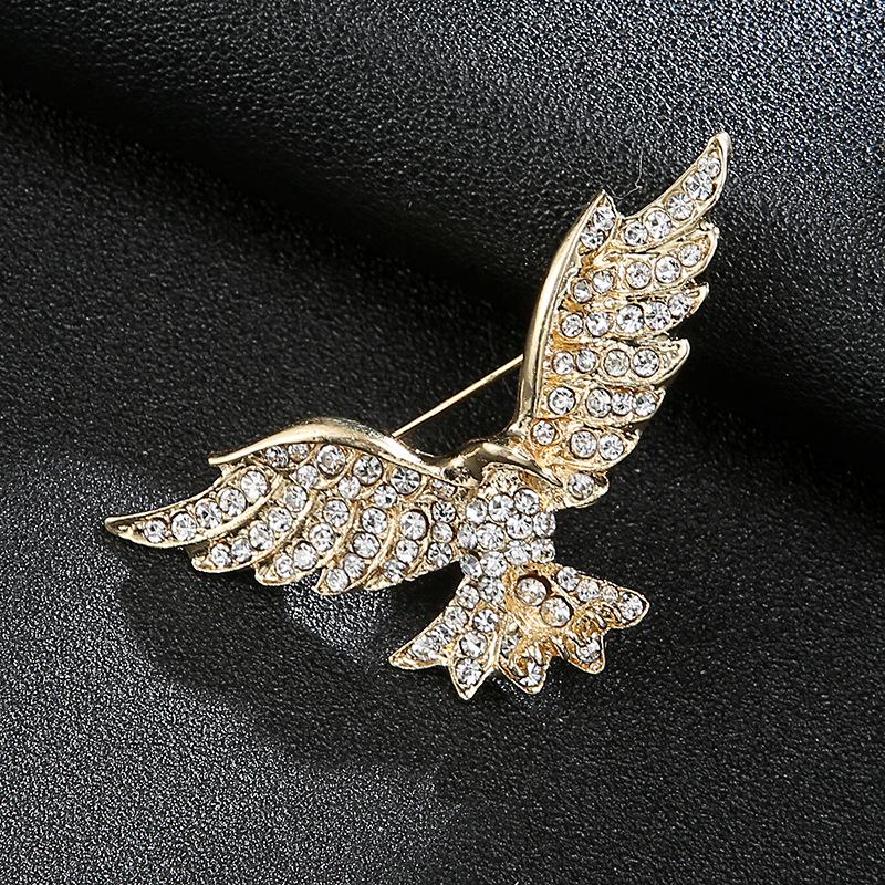 "Luxus-Anzugbrosche für Herren: Kronen-Löwe-, Adler- und Hirschkopf-Design"