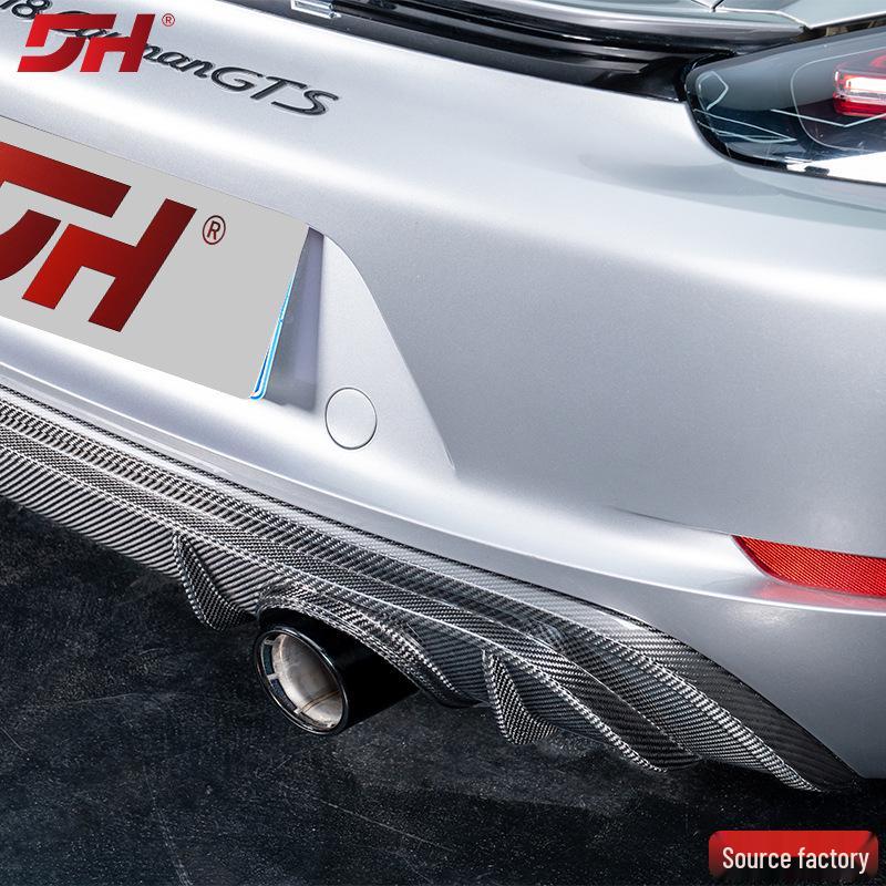 Porsche 718 Rear Diffuser (2017-2025) GTS Carbon Fiber, Non-Destructive Install