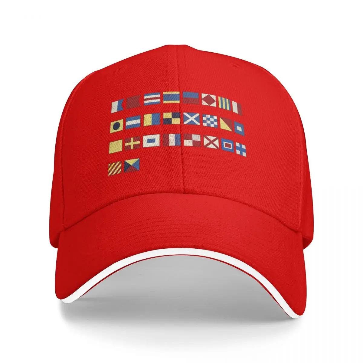Maritime Nautical Signal Alphabet Flags Baseball Cap Fashion Beach Hat Beach Hat Luxury Brand For Unisex Womens