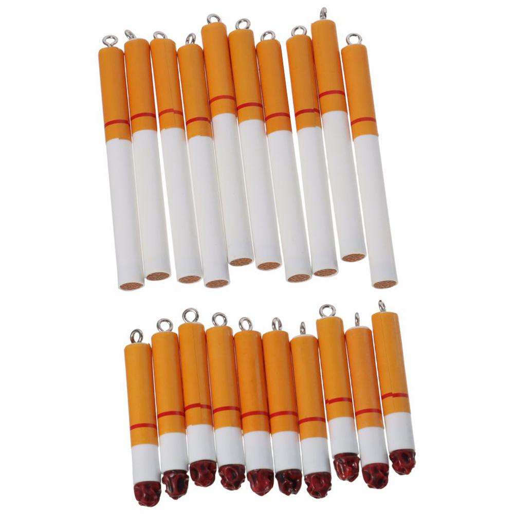 

7.7*0.8cm Resin Pendant Charms Resin 4.9*0.8cm DIY Pendant Making Charm Cigarette 3D Cigarette Charms Pendant For Craft Making