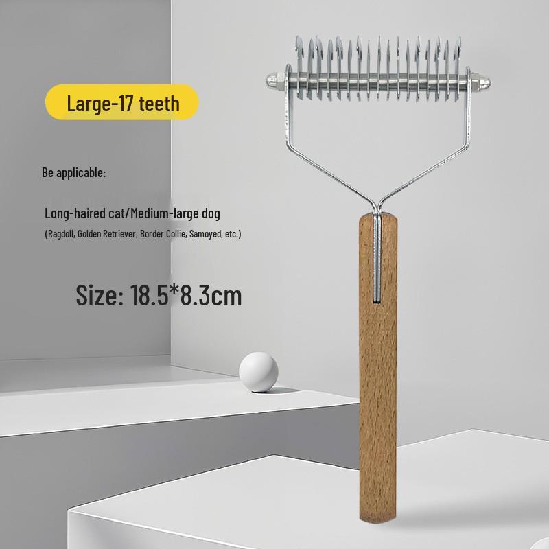 Fluffy Grooming Rake Comb for Bichon Frise & Small Dogs