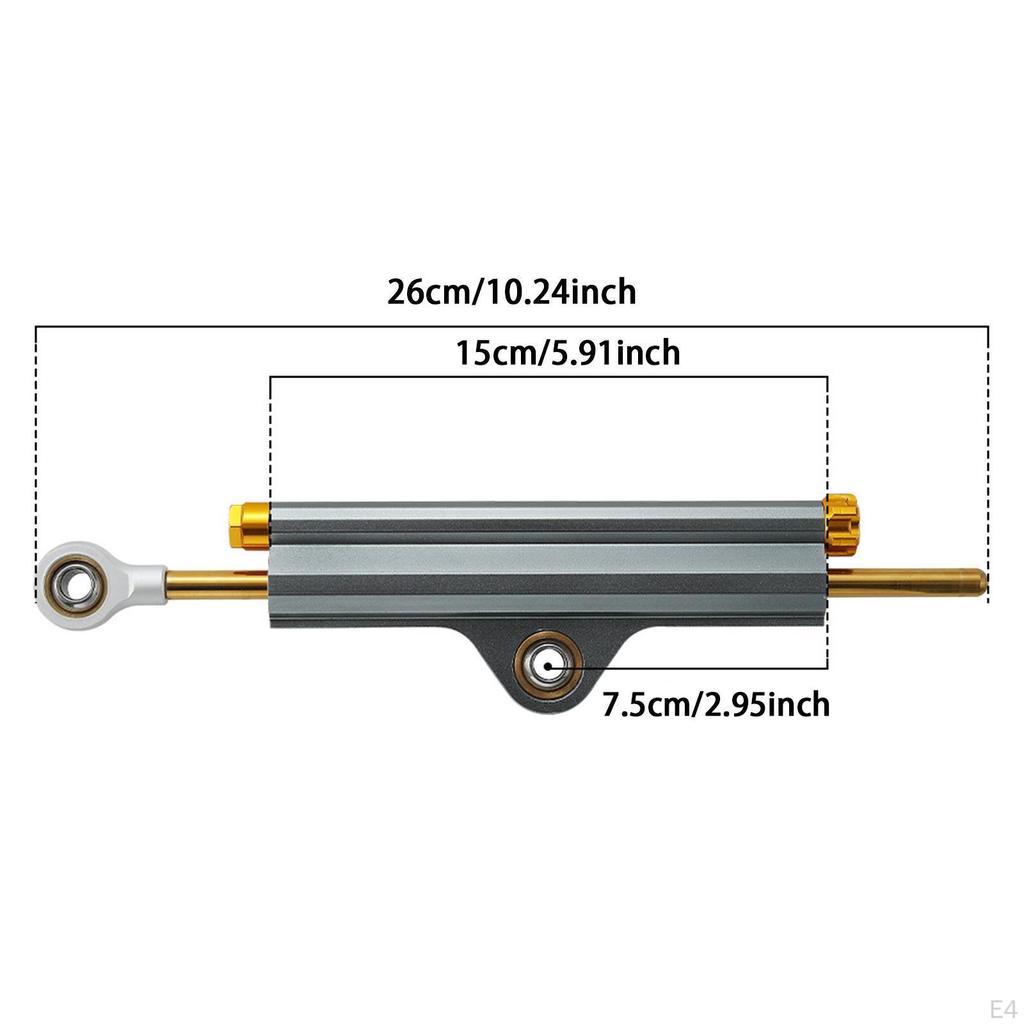 Motorcycle Steering Damper Control Bar Safety Aluminum Universal Spare Parts with Bracket
