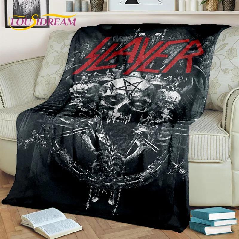 Heavy Metal Band Slayer Rock Blanket,Soft Throw Blanket for Home Bedroom Bed Sofa Picnic Travel Office Rest Cover Blanket Kids