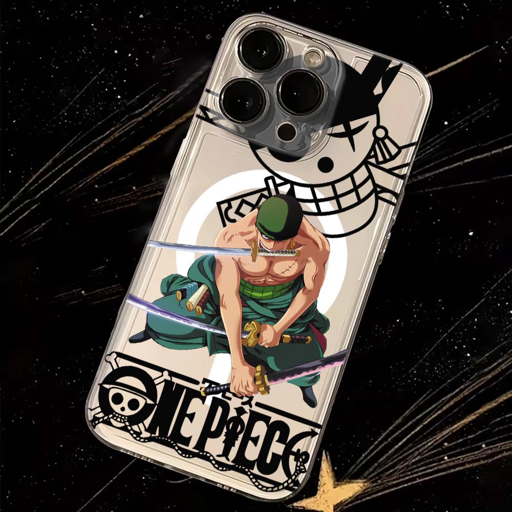 Anime Ones Pieces Luffys Magnetic Phone Case for iPhone 17 16 15 14 13 12 11 8 7 Air Plus Pro Max X XR XSMax Soft Clear Tpu