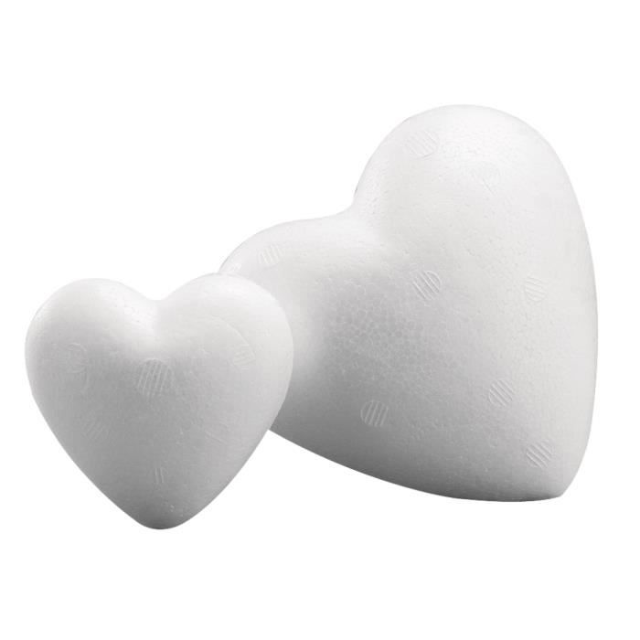 Coeur en styropore - RAYHER - 5 cm - Blanc - Adulte