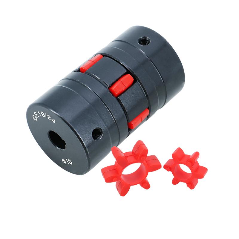 New 45 Steel Material Star Elasticity Couplings XL3 Couplings Plum High Torque Coupler Size Is D=65 L=90 D1&D2 At 15-35MM Choose