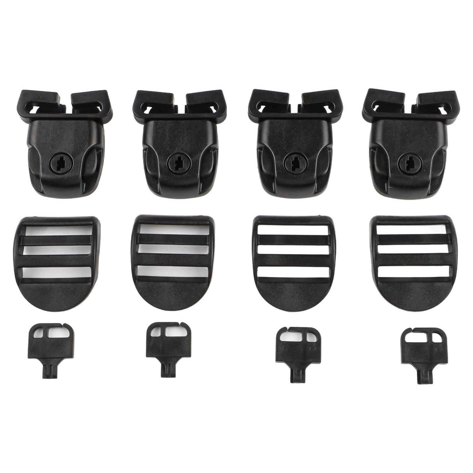 4 Set Spa Hot Tub-Cover Broken Latch Repair Kit Clip Lock With Key And Hardware