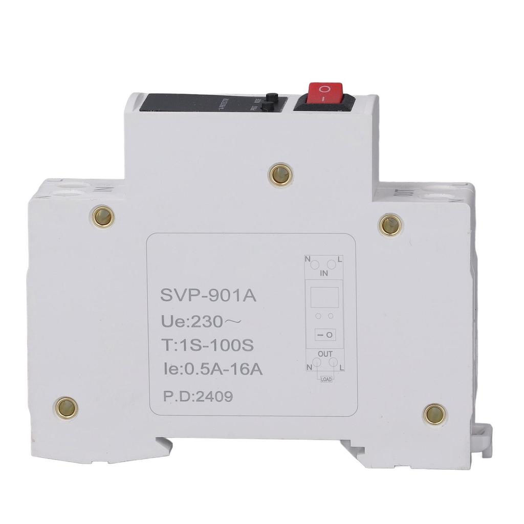 Self Recovery Over Current Protector Single Phase Protective Device Din Rail Digital Delay Manual