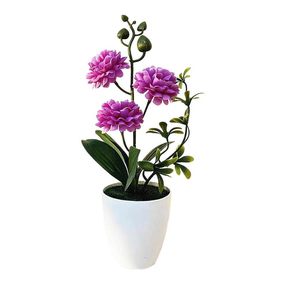 Home Decor Accent Small Chrysanthemum Realistic Design No Water Needed No Sunlight Required Year-Round Fresh Look