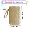 Natural loofah dishwashing scrubber scratch-free and biodegradable cleaning sponge brown color 8PCS