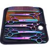 Professional Stainless Steel Pet Grooming Scissors Set Dogs Thinning Trimming Detailing Tools 5-Piece Kit With Optional