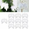 1PC/10PCS Cute White Feather Wings Party Photography Props Vintage Holiday Wedding Christmas Decoration Pendant Accessories