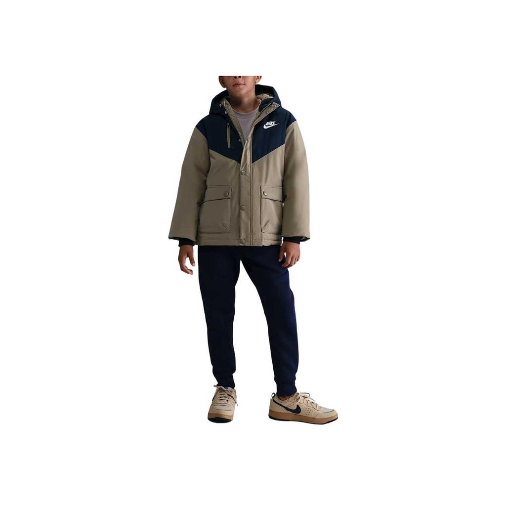 Nike Down Jacket FW25 Warm Comfortable Zipper Soft Duck Down Kids Kids jackets IQ9990-247