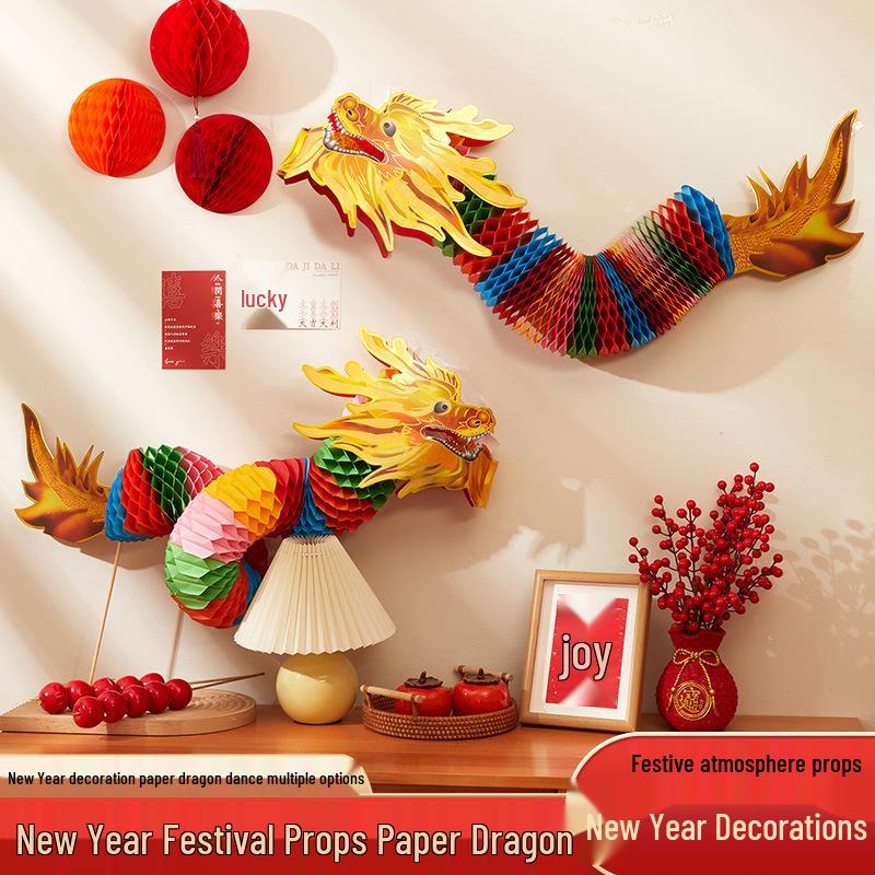 Year of the Horse Dragon Dance DIY Pull Flower Kit - Spring Festival Parent-Child Wedding Decor