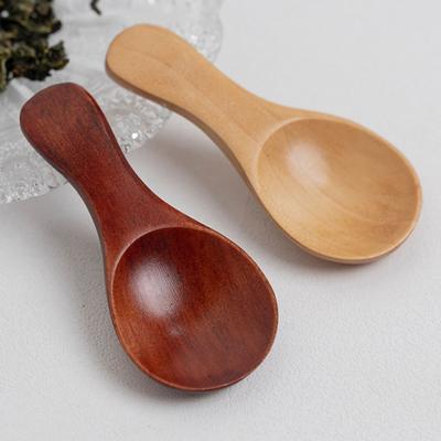 Mini Spoon Food Grade Heat-Resistant Wood Condiment Seasoning Sugar Mini Spoon for Home
