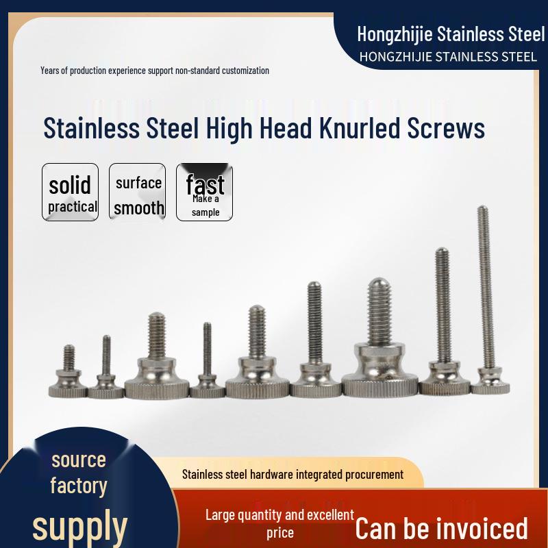 Stainless Steel Knurled Hand-Tightened Two-Layer Step Screw GB834