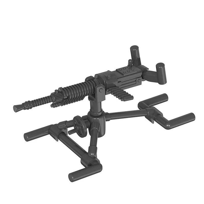 Doll Scene With Anti-Aircraft Maxine Anti-Aircraft Heavy Machine Gun Mortar Assembly Building Block