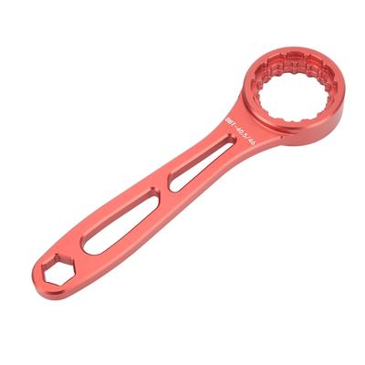 Fahrrad Tretlager Schlüssel Aluminiumlegierung Universal Hohl Fahrrad Tretlager Schraubenschlüssel für Reparatur Rot