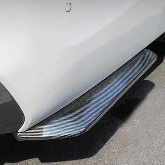 Universal Rear Bumper Lip Spoiler ABS Carbon Fiber Style Diffuser Easy Installation