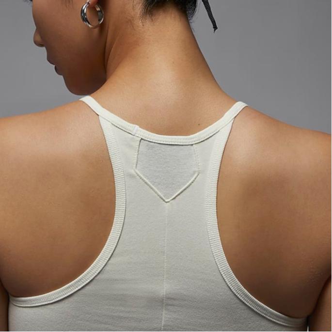 Jordan Solid Knit Slim Fit Slip Dress Women Dresses Sail-White FN5695-133