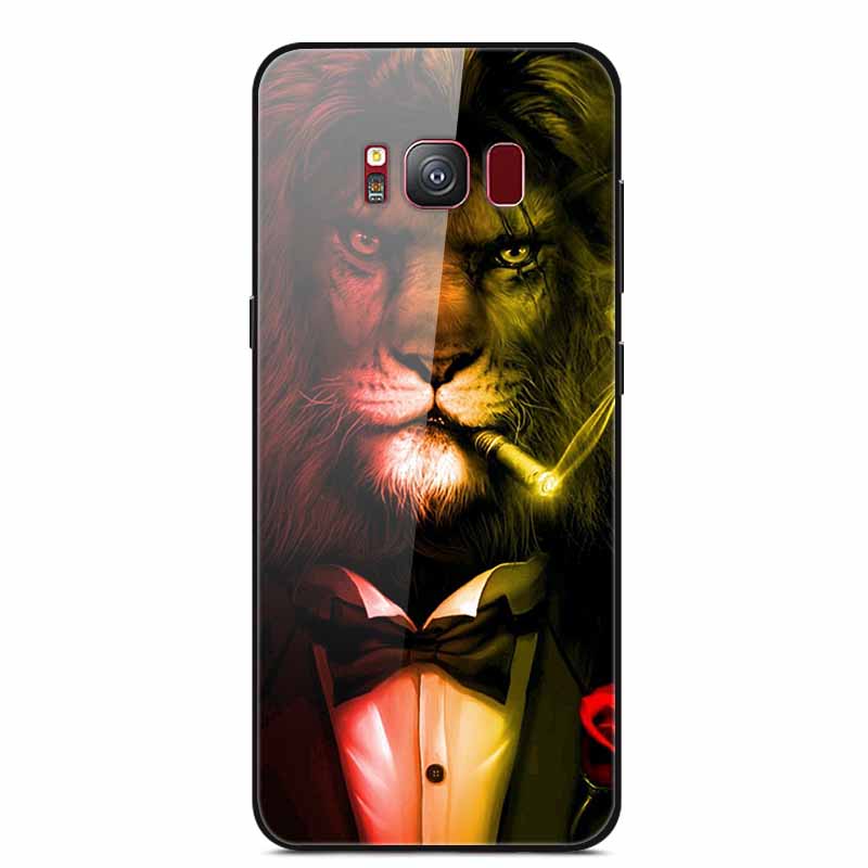 Glass Back Cover For Samsung Galaxy S8 Plus Case S 8 Plus Hard Tempered Glass Case For Samsung S8 Plus Phone Case Soft Bumper