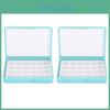 Box Paint Empty Watercolor 2pcs Storage Palettes Box Portable Plastic Painting Pigment Box For