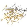 100pcs Stainless Steel 15-50mm Hole Flat Head Pins Gold Hole Headpins for Beading Bracelet Earrings Necklace DIY Jewelry Making
