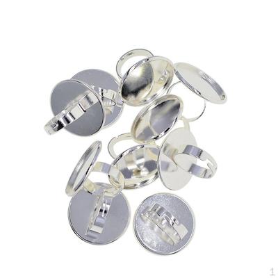 10 kusů 25mm nastavitelných kroužků Nastavení zářezu základny Kruhový rámeček podložky kroužku Ideální pro kabošony