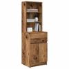 Nightstand with Rustic Wood Look 39 x 35 x 125 cm Engineered Wood