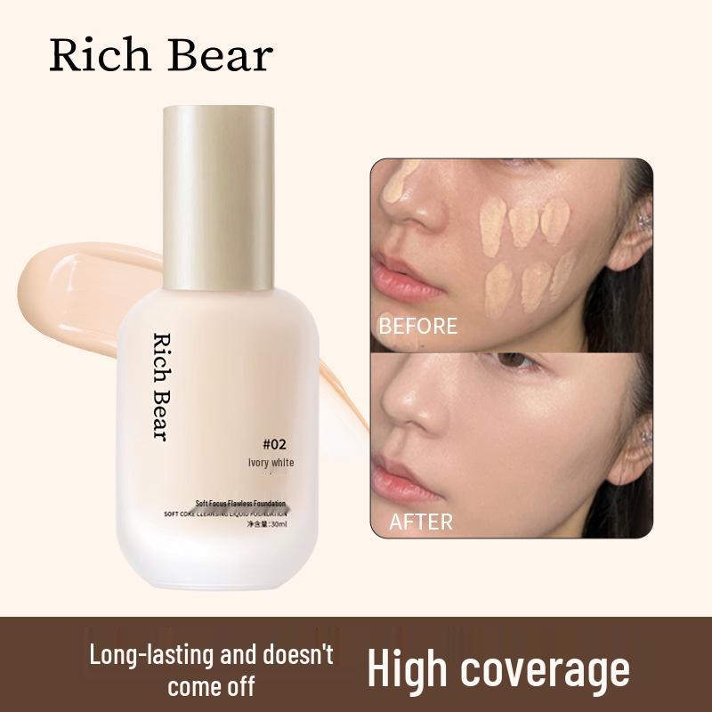 Soft-Focus Long-Lasting BB Cream: Brightens, Moisturizes, Conceals, Oil Control, No Smudging. 30ml
