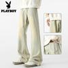 Men's High-Street Micro-Flare Straight Jeans