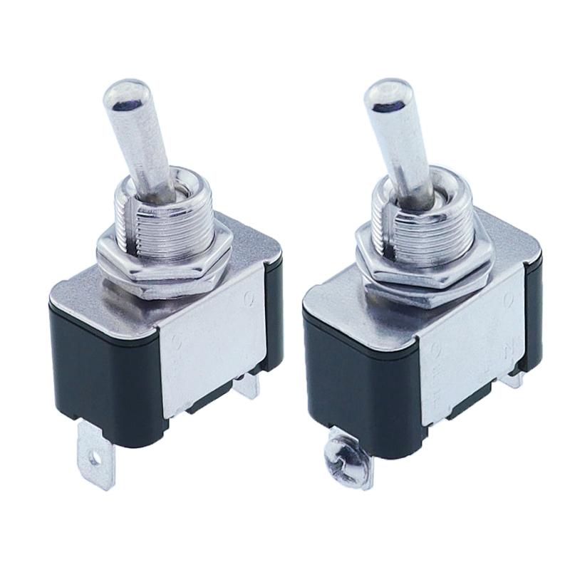 New Style KN3A-101 Toggle Switch Rocker Arm 2Pin 2Gear ON-OFF10A 125V/250V AC Cap Matching 12V 24V 48V 110V 220V Universal
