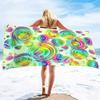Microfiber Beach Towel,Beach Towel Oversized,Abstract Art Bath Towels,Super Soft Water Absorpt Bath Towel for Bathroom Pool Swim