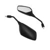 Motorcycle Rearview Side Mirrors 10MM Screw Rear View Mirrors HD for Universal